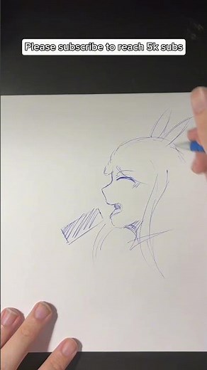 Drawing with a random pen day 2 #art #drawing #tutorial #oc #series