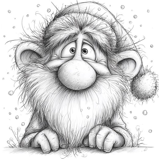 Santa Sketch, Christmas Art, Jolly Santa, Holiday Drawing, Santa Claus, Festive Illustration, Christmas Sketch, Holiday Santa, Merry Sketch - Etsy Canada