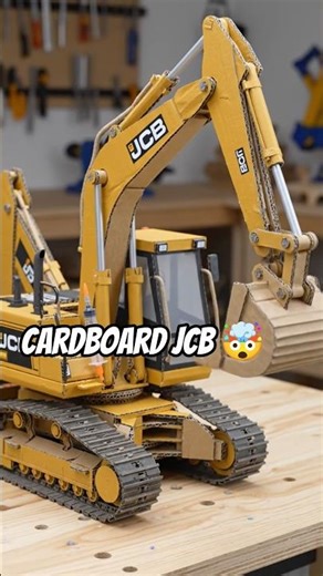 Cardboard JCB Project 🤯#shorts
