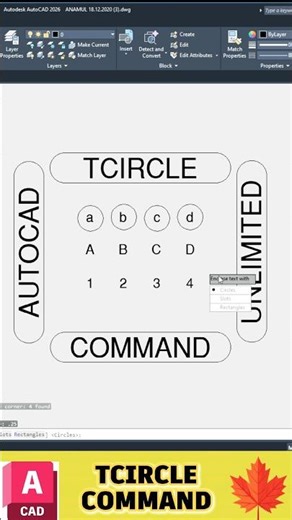 AutoCAD Tcircle Command: The Secret Tool You Didn't Know About