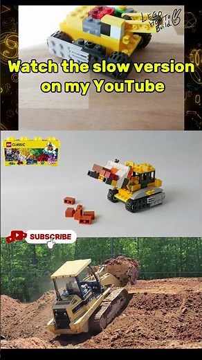 How to Build a Bulldozer, Track Loader with LEGO Classic 10696 – Fun and Easy! (Alternate) #shorts