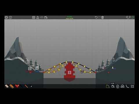 Poly Bridge 1-8 Overpass (HIGH RANK SOLUTION)