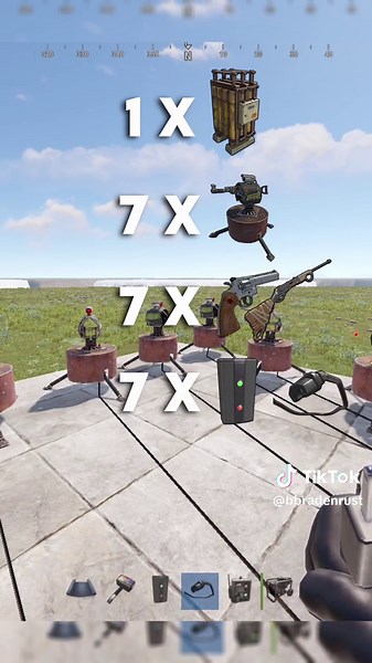 If you didnt see it before, this is how you setup turrets in rust🔥 #rusttips #rustbasebuild #rustbasedesign