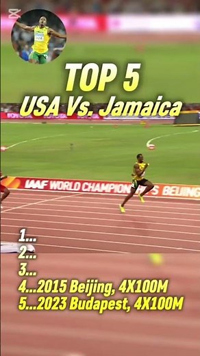 usa vs jamaica 100metre relay battle #athletics #trackandfield