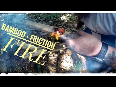"🎋 Bamboo + Friction = FIRE! 🔥 Ancient Survival Skill"