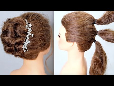 5 Mins Hairstyle, Easy wedding Hairstyle Tutorial