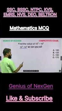 Mathematics Solutions| Genius | NexGen| Future | Viral | Carrier|