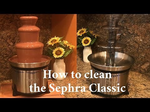 Cleaning the Classic Home Chocolate Fountain