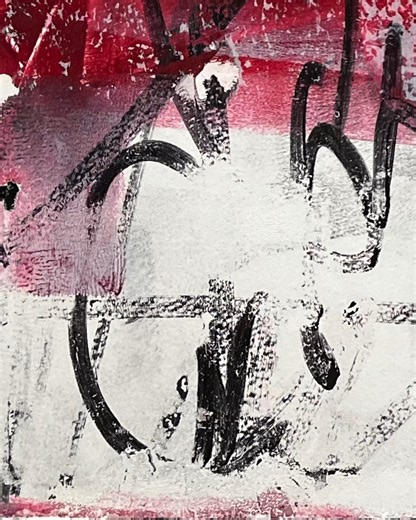 Robyn McClendon on Instagram: "Studio closeup! ❤️ #robynmcclendon #wabisabi #abstractart #mixedmediaartist #artgallery #brushwork #abstractpainter #postconsumerart"