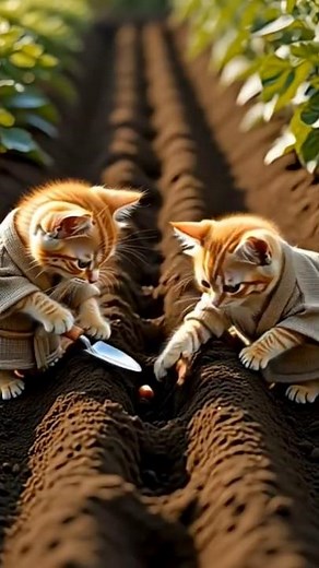 Two Cute Cat Farmer Brothers Harvest Tomatoes 🍅 | Cat Story | Making Tomato Jam & Earning Money