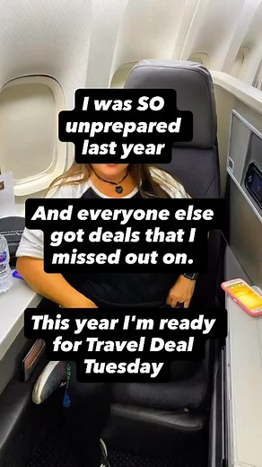 Ready for the Black Friday of Travel? 🎰 Travel Tuesday (the Tuesday after Thanksgiving) is when airlines hotels drop their BEST deals of the year. Think bucket list trips for way less 💸 See comments for more tips and details 👇🏻 | TravelTude