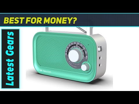 Portable AM/FM Bluetooth Radio: Unbeatable Reception & Sound for Home & Cafe!