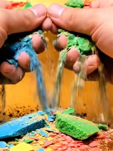 Golden Rainbow Soap Crushing Experience