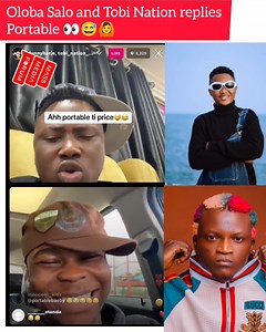 272K views · 8.9K reactions | Wahala!!! Oloba Salo and Tobi Nation replies Portable  Tee Dollar, set awon Young Duu ke  | Massmediaforum | Facebook