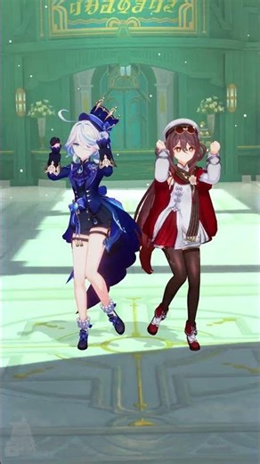 Furina + Hu Tao / 木漏れ日メゾフォルテ【Genshin Impact MMD】#Furina