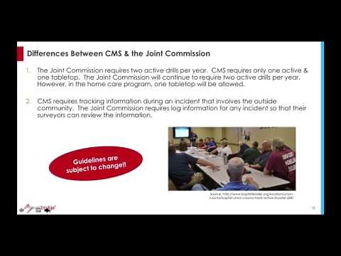 Joint Commission vs. CMS Emergency Preparedness Guidelines