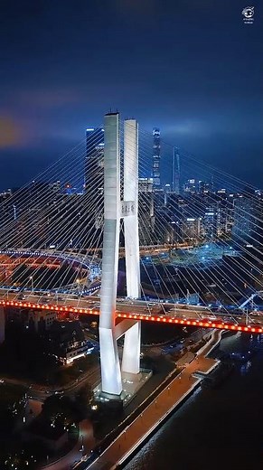 Shanghai at Night ✨ | Mesmerizing Aerial Road Views! #shanghai #shorts