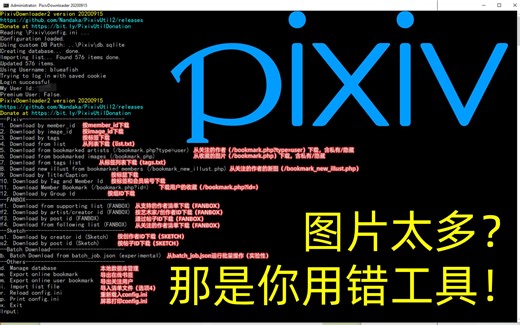 Pixiv图片太多？那是你用错工具！--PixivUtil2