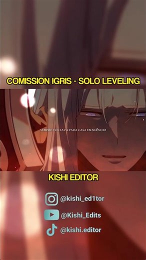Comission Igris | Kishi Editor #mmv #rapgeek #fanficsonora #igris #sololeveling #edit #rapdeanime