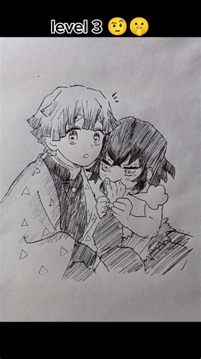 Drawing Zenitsu and inosuke in 8 Different Levels of Intense Sibling Rivalry #描き方 #鬼滅の刃 #時透無一郎#時透有一郎