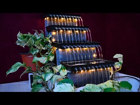 How to make Beautiful Waterfall Fountain at Home / Very Easy