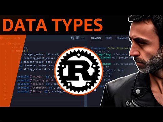 【中文配音】Rust中的数据类型——新手完整速成教程