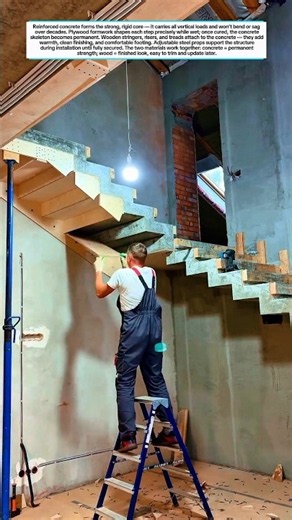 Building a Solid Concrete & Wood Staircase — Step-by-Step!