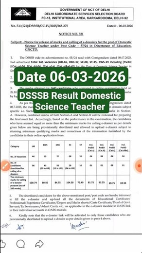 #dsssb #result #dsssbnotice #dsssb_news