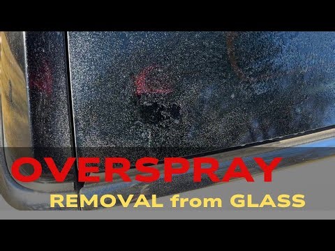 Paint Overspray Removal from Glass