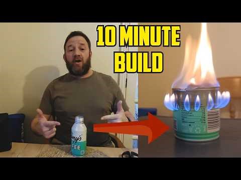 How To Make A Camping Stove | 10 Min Build | DIY Alcohol Stove
