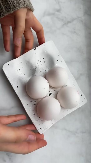 DIY Egg Holder with Air Dry Clay | Creative Pottery TikTok Tutorial