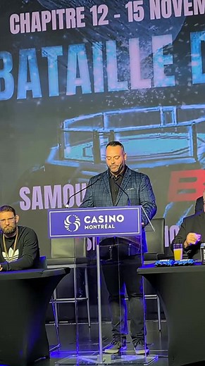 Le 16 octobre dernier, on vous annonçait que le prochain gala Samouraï aura lieu au Casino de Montréal. Un moment historique pour les arts martiaux mixtes au Québec. Serez-vous des nôtres le 15 novembre? Faites vite! Billets disponibles ici : ticketmaster.ca/samourai-mma-12-montreal-quebec-11-15-2024/event/31006149119445F7