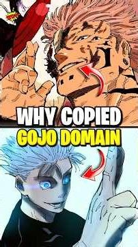 Why Sukuna Copied Gojo's Domain Hand Sign in Jujutsu Kaisen || #gojo #jjk