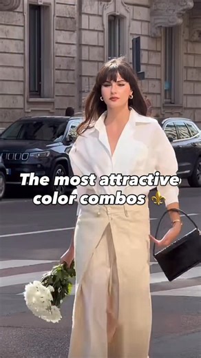 Moriel Heritage | Classy Chic Styles on Instagram: "Some colour combinations just work 🎨✨ It’s not about trends - it’s about balance. When tones complement each other naturally, an outfit feels calm, intentional, and quietly confident. These are the pairings that draw the eye without trying too hard. . #colorcombos #elegantstyle #classyoutfits #wardrobeinspo"