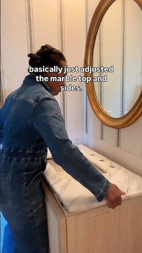 DIY Marble Vanity Upgrade Using Free Stuff!