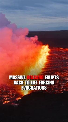 2.2M views · 27K reactions | NATURE'S FURY: Stunning drone footage shows lava erupting from Iceland’s Reykjanes Peninsula—marking the site’s 12th volcanic eruption in just four years. | Fox News | Facebook