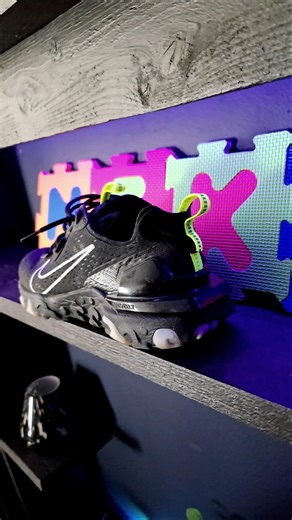 Nike React Vision Black×White×Neon Shoes #nike #react #vision @nike