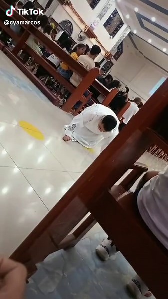 Altar Servers Clean Up After New Year's Eve Mass
