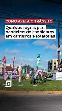 WHAT ARE THE RULES FOR USING CANDIDATE FLAGS ON MEDIANS AND ROUNDABOUTS