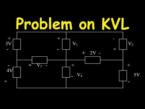 Given the circuit in Fig use KVL to find the branch voltages V1 to V4. | Kirchhoff's voltage law