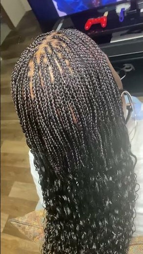 HOW I DID MICRO PLAITS USING XPRESSIONS BRAIDING HAIR 🖤 #protectivestyle