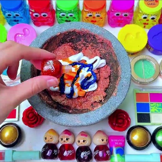 Making Rainbow Cloud Slime #slime #slimeasmr #satisfying