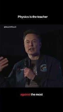 Elon Musk on learning physics: What matters are not the formulas, but the thinking process that led
