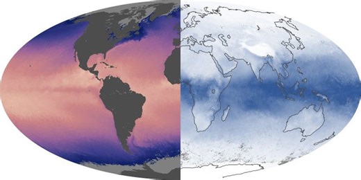 Sea Surface Temperature & Water Vapor Comparison - NASA Science