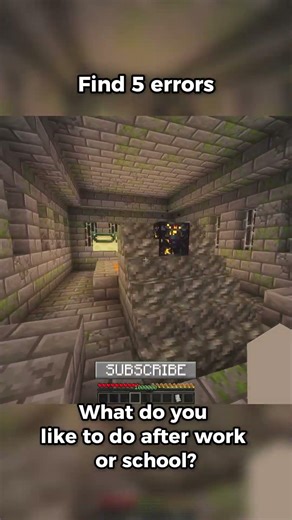 Minecraft : Find 5 errors 💀