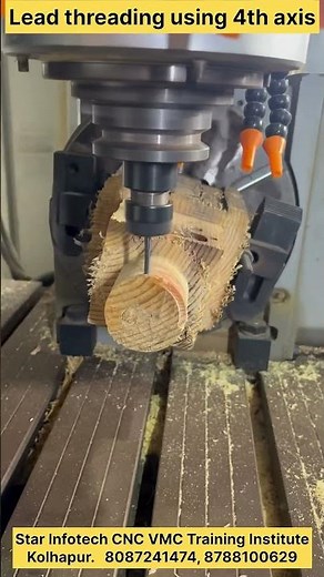 4th axis programming on VMC machine, Star infotech CNC VMC training institute Kolhapur