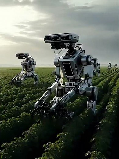 High-Tech Agriculture Era! 🌱🚜#RobotFarming #ModernFarming #AutonomousTractors #FutureOfAg