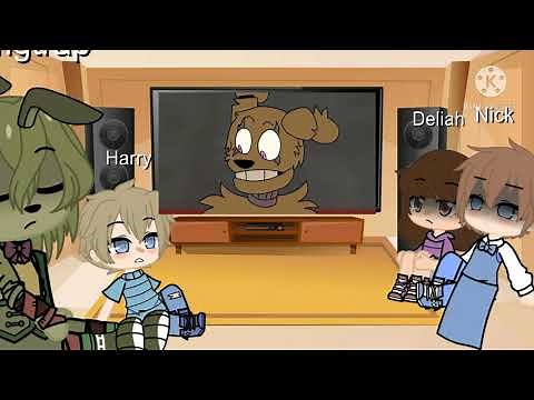 Springtrap and Deliah Crew Reacts || Short || no intro or outro|| Famdomtale