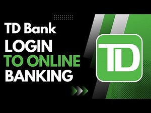 Login TD Bank Online Banking - Sign In TD Bank Online !