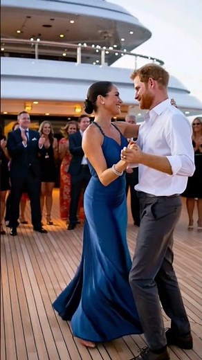 Prince Harry and Meghan Markle Dance Joyfully on Luxury Yacht as Crowd Cheers |Royal Couple’s Happy